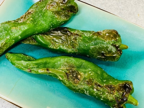 甘とうがらし(甘とう美人)のグリル焼き